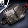 Waist Bags BULLCAPTAIN Genuine Leather Men Crossbody Bag Male Briefcase Messenger Casual Business Style Shoulder y231013
