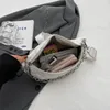 Waist Bag Y2K Crossbody Fashion Chain Sling Chest Pack Simple Casual Portable Quilted Embroidery Belt Silver Bag 231013