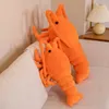 Poupées en peluche 50 65 cm Kawaii Jouets de homard rouge Peluche Crevette réaliste Poupée d'écrevisse Doux Oreiller drôle Cadeaux d'anniversaire pour enfant bébé 231016