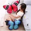 Bonecas de pelúcia 40/50 cm Real Life Butterfly Plush Travesseiro Soft Stuffed Animal Butterfly Almofada Simulação Brinquedos de pelúcia Decoração criativa Presentes 231016