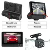 Driving Recorder Car DVR HD 1080p 3 Lens 170 graders bakre utsikt Parkering Övervakningskamera Automatisk videomörelsedetektering