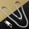 Chains 925 Sterling Silver Charms Necklace 16-24inch Chain High Quality For Woman Men Fashion Wedding Engagement Jewelry