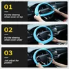 Steering Wheel Covers SEAMETAL Silica Gel Steering Wheel Cover Full Surrounded Elastic Car Steer Wheel Protector Anti Slip Universal for 33cm-40cm Q231016