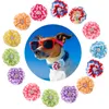 Hundkläder pilmönster bågar med diamant glidbar krage stora blomma krage leveranser mode fluga husdjur tillbehör