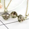 Pendant Necklaces 1PC Antique Vintage Diffuser Locket Necklace Openable Box Personal