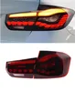 CAR TAIL TAIL LIGHT FORE BMW Taillights 3 Series F30/F35 2013-20 18 Dragon Scale LED Scale Runging Lekkie