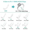 Cluster Rings 8 Sizes Silicone Invisible Clear Ring Size Adjuster Resizer Loose Reducer Sizer Fit Any Jewelry Tools2050