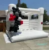 wholesale White Bounce House Commercial Most popular Inflatable wedding Bouncy Castle /Jumping Bed/Bouncer With Air Blower For party and events free air shippi