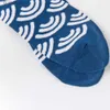 Мужские носки, 6 пар, красочные счастливые ракетки с сетчатым узором, длинные мужские носки, модные забавные повседневные хлопковые носки в стиле ХарадзюкуL231016