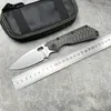 Strider SMF Taktisk vikkniv D2 Stål Kolfiber+Titanhantering Militär Taktisk redskap utomhus överlevnad EDC Combat Defense Pocket Camping Jaking Knives