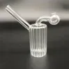 Mini Glass Bongs Dab Rigs Hookah med Glas Bowl Small Bubbler Beaker Bong Water Pipes Oil Rig