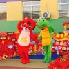 Mascot MascotCosplay Green Dinosaur Dragon Mascot Costume Advertising Ceremony Birthday Fancy Dress Party Animal Carnival Perform Props