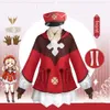 Cosplay Anime Game Genshin Impact Klee Cosplay Costume Wig Mondstadt Spark Knights Of Favonius Hat Halloween Loli Lolita Uniform Suit