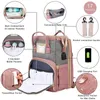 DIAPER Väskor Fällbar mamma Bag stor kapacitet Mor ryggsäckvagn för barn barnbarnsorganisatör utflykt handväska 231016