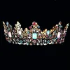 Barrettes Round Queen Crowns Wedding Hair Accessories pannband DIADEM274V