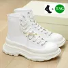 حذاء Slick Boots Designer Shoes Women Fashion Platform Sneakers في الكاحل الحذاء الثلاثي الأسود أبيض أبيض رويال بلو ماغنوليا الفاخرة