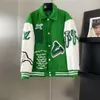 Herrpar långärmade jackor varsity jacka mens designer jackor män kvinnor tröja basebolljacka brev broderi kappa streetwear märke sportkläder az