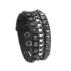 Charm Armbanden 2021 Mode Multilayers Rock Spikes Klinknagel Kettingen Gothic Punk Brede Manchet Lederen Armband Voor Vrouwen Mannen Jewe204T