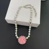 Ожерелья с подвесками Reines, ожерелье с розовым цветком, светлый роскошный кристалл для женщин, ювелирные изделия для свадебной вечеринки, романтический подарок на день рождения для жены
