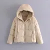 Kadın trençkotları jmprs kış kadınlar pu parkas vintage siyah sahte deri ceketler sokak kıyafeti dişi puffer fermuar moda kapşon