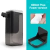 Liquid Soap Dispenser Automatic Creative Wall Mount Touchless LED Hand Self Adhesive 600ml Large Capacity Spray Washing