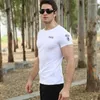 Mäns T -skjortor Special Forces Outdoor Military Suit Short Sleeve Men Pure Cotton Elastic Bottom Shirt Summer Black Tight Tight Neck Neck