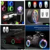 1 par de tampas de roda de carro e motocicleta, luzes decorativas para cubo de pneu, bicicleta, decoração, led fechado, acessórios, entrega direta