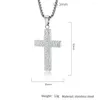 Pendentif Colliers Simple Irrégulière À La Main Marteau Modèle Collier Croix En Acier Inoxydable Hommes Bijoux Religieux