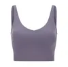 Yoga BH align tank Damessportbeha Klassiek Populair Fitness Boterzachte tank Gym Crop Yogavest Schoonheidsrug Schokbestendig met verwijderbaar borstkussen groothandel