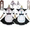 Cosplay Anime Gioco Nekopara Nekomimi Paradise Chocola Vaniglia Costume Cosplay Parrucca Cat Cameriera Uniforme Donna Sexy Lolita Dress Hallowen Suit