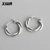 925 Sterling Silber Creolen für Frauen Sommer Trend Runde Ohrring Ohr Piercing Koreanische Huggie Mode Schmuck 200924255g