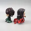 Finger Toys 2st/Set Lookup Demon Slayer Anime Figure Kimetsu no Yaiba Kamado Nezuko Kamado Tanjirou Action Figure Model Doll Toys 6cm