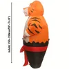 1 Set Karneval aufblasbares Kostüm Halloween Party Kostüme Tiger aufblasbares Kostüm