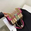 90 ٪ من متجر Outlet Store هذا العام حقيبة الشهيرة لهذا العام في عام 2023 New Trendy One Counter Crossbody متعددة الاستخدامات وسلسلة المشاهير على الإنترنت Small Square Number 7452