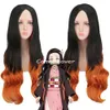 Demon Slayer Anime Cosplay Clothing Set Kamado Nezuko Kimono Kids Party Hallowen Rollplay Costumes