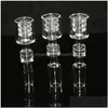 Pipes à fumer Narguilés 10mm 14mm Mâle Diamant Noeud Quartz Clou Pour Nectar Dab St Tube Drip Tips Verre Brûleur À Huile Pipe Cendriers Dr Dhaia