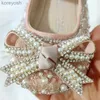 Babyschoenen 11-15 cm Hoge kwaliteit babymeisjes Babyschoenen voor verjaardagsfeestje Twinkle Crystal Zachte peuterschoenen voor lente 0-3Y Baby FlatsL231016