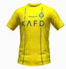 Nouveau 23 24 Al Nassr FC Soccer Jerseys Ronaldo 2023 2024 Accueil jaune loin CR7 Gonzalo Mane Martinez Talisca FANS hommes