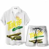 Survêtements pour hommes Takis 3D Imprimer Casual Hawaii Chemises Shorts Beach Suit Vêtements Femmes / Ensembles L1