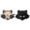 Party Supplies Funny Raccoon Mask Animal Bear Cosplay Half Face Halloween Masquerade Festival Rave Props Gifts