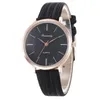 Horloges Mode 2023 Ultradunne Meisjes Minimalistische Schaal Merk Quartz Horloge Verkopen Dames Wit Leer Dames Klok Horloge