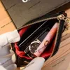 Designer bag wallet Female Student Lingge Zero Ultra-thin Handbag Zipper Small Lipstick Key Card Bag 90% factory hot wholesale with gift box