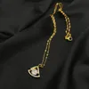 Ожерелья с подвесками MANDI, двухслойное четвертькруглое позолоченное ожерелье, роскошные женские ювелирные изделия, подарок, 18-каратная Невыцветающая цепочка на ключицу