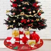 Decoração de natal criatividade bonito impressão árvore saia shopping janela árvore de natal fundo avental decoração atmosfera