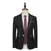 Men's Suits HOO 2024 Fall Leisure Blazer For Men Slim Fit Business Handsome Trim Color Matching Bleizer