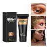 Monochroom Glitter Oogschaduw Vloeibare Toneelmake-up Gezicht Lichaam Glitter 12 Kleuren Vloeibare Oogschaduw