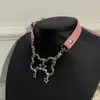 Halsketten mit Anhänger, selbstgemachte subkulturelle Knochen, Sterne, Halsbänder und Accessoires für Nischenpublikum. Vielseitige dunkle Halskette Y2K Spicy
