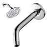 Extension de bras de pomme de douche, robinets d'évier de salle de bains, Extension de tuyau en acier inoxydable de 10 pouces, fournitures de montage, accessoires