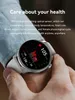 IP68 Smart impermeável relógio Smart HK85 1.43 polegada Round NFC Smart Watch Dial Calls Rastreador de fitness Smartwatch