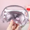 PVC -rutnät Kosmetiska förvaringspåsar 3 stycken Ställ in stor kapacitet Clear Mode Shell Women Dragkedjan Pouch för resande hudvård Makeup Lipstick Eye Shadow Phone Wash Bag Fall